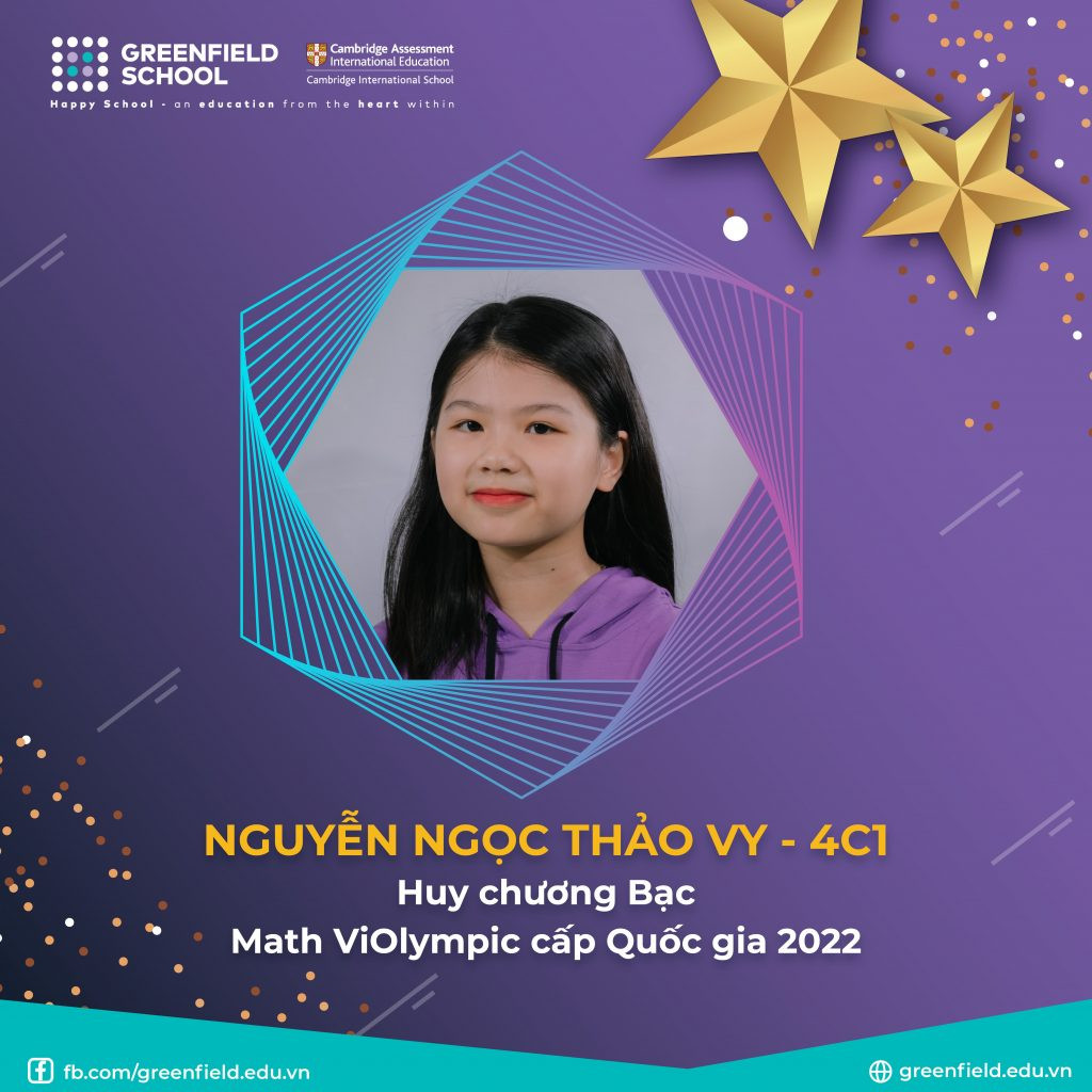 Học sinh Greenfield School đạt thành tích cao cuộc thi ViOlympic cấp Quốc gia 2022