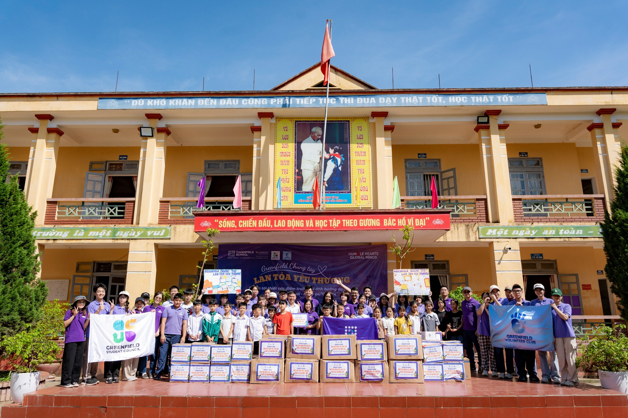 Greenfield School chung tay cùng thầy trò Yên Bái tái thiết cuộc sống sau bão Yagi