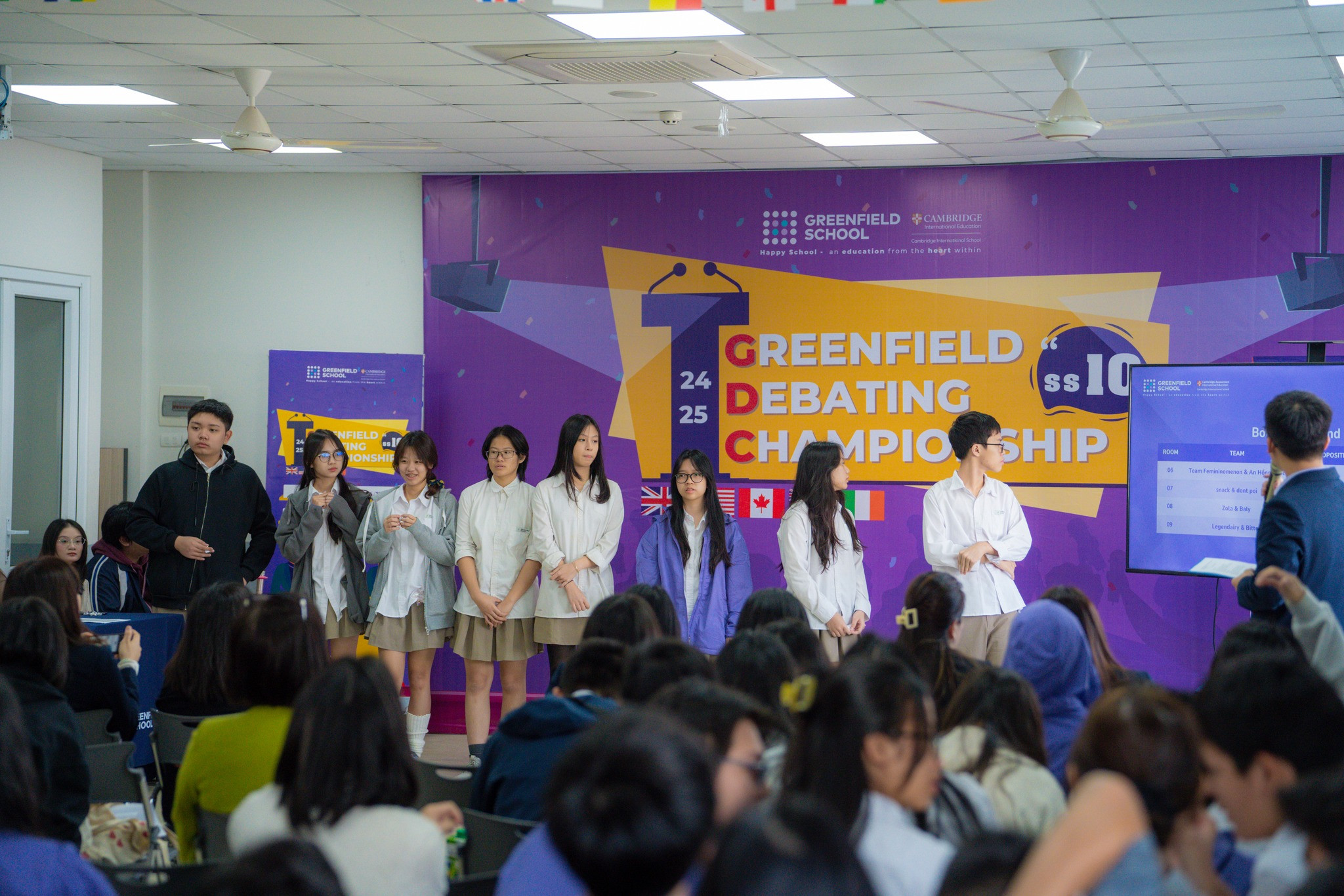 Những màn tranh tài kịch tính tại vòng loại Greenfield Debating Championship