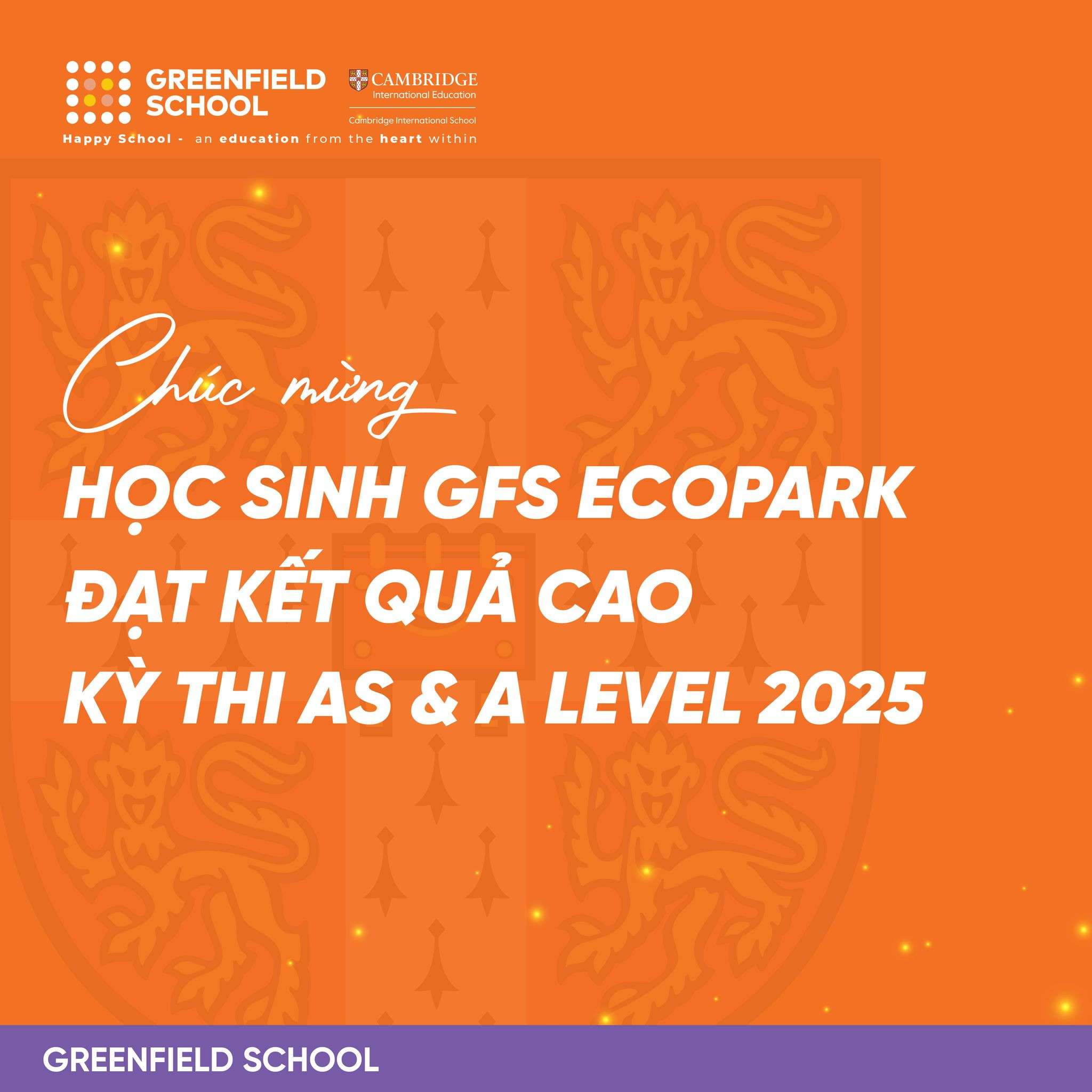Học sinh GFS Ecopark chinh phục kỳ thi AS & A Level với "cơn mưa" điểm A/A*