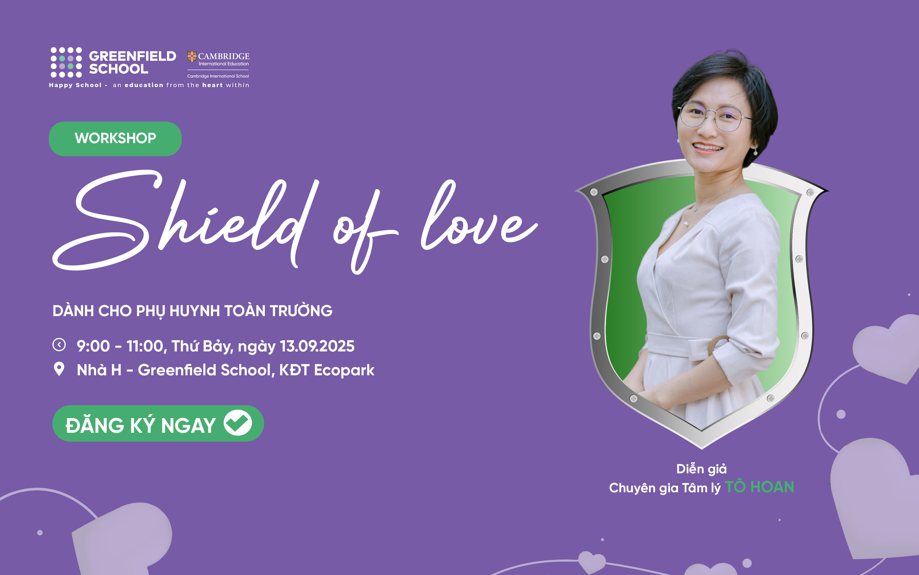 Workshop "Shield of love" - đồng hành cùng con phòng chống bắt nạt học đường