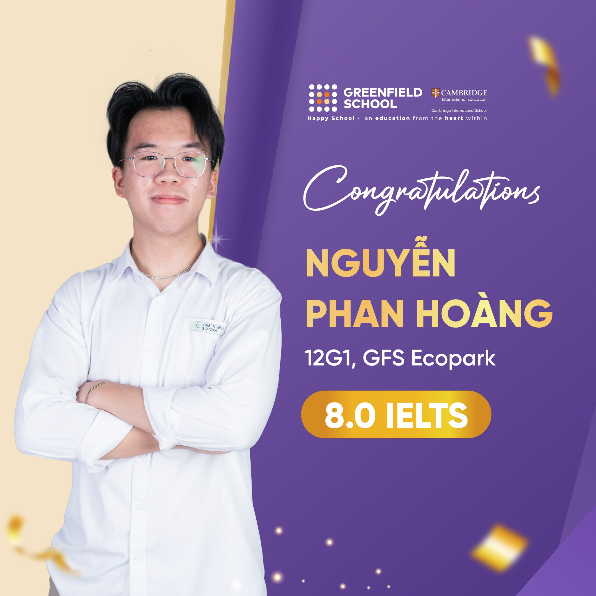 Học sinh Greenfield School ghi dấu với Ielts từ 7.0 đến 8.0