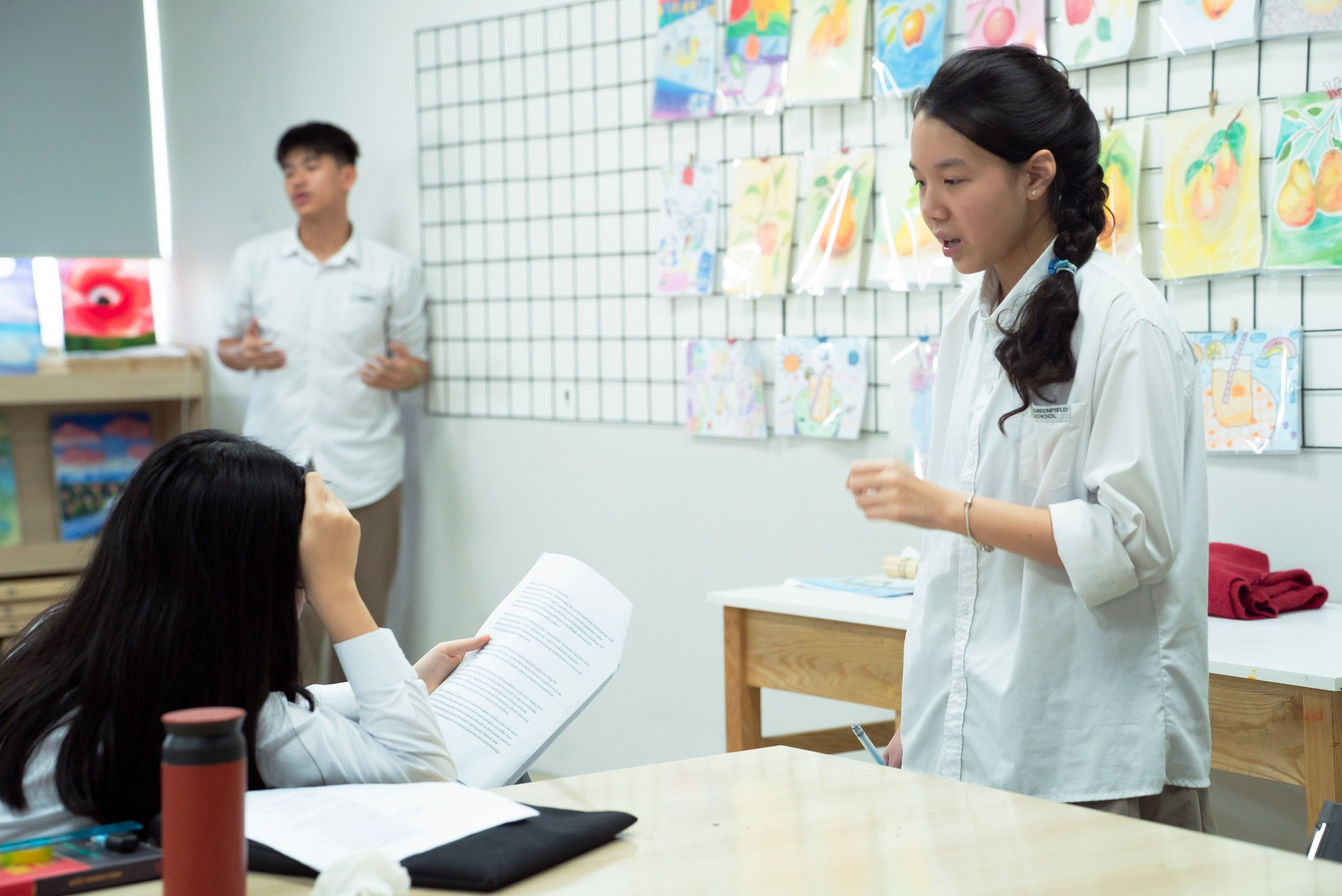 Thí sinh "Talktopus" khẳng định bản lĩnh diễn thuyết tại vòng sơ khảo cuộc thi Tìm kiến diễn giả học sinh