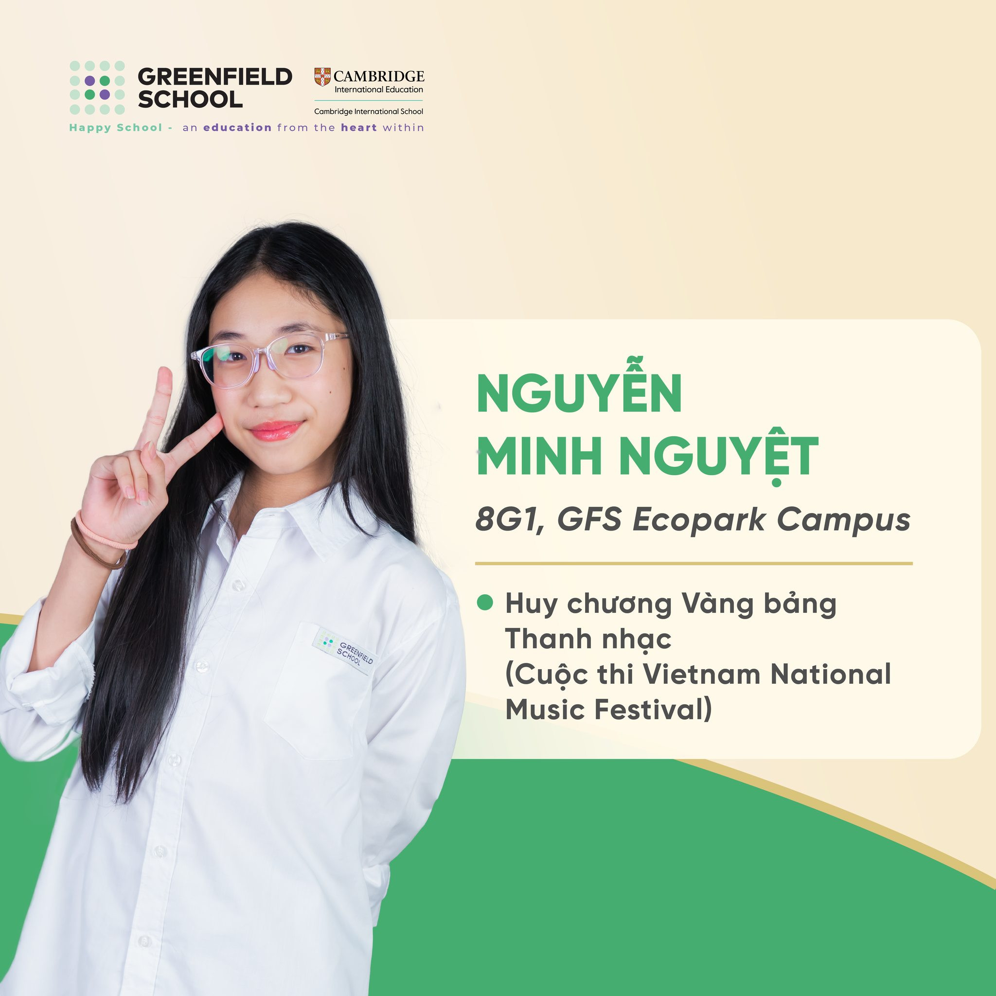 Học sinh Greenfield School tỏa sáng tại các "đấu trường" học thuật, nghệ thuật trong nước và quốc tế