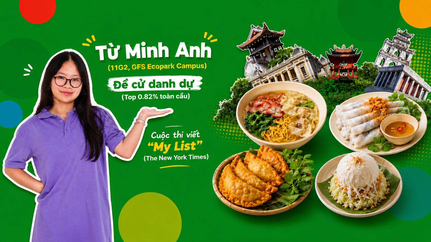 Học sinh Greenfield School lọt top 0.82% toàn cầu cuộc thi viết do báo New York Times tổ chức