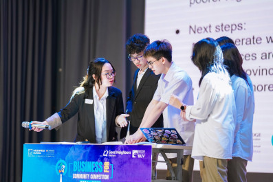 Grade 12 students compete in business case challenge at the Opening Round of Business For Community Competition