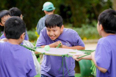 Wilderness survival experience with Grade 6 students