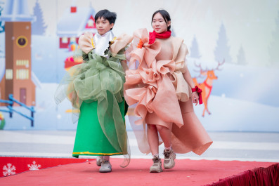 Greenfield School students joined in the Christmas spirit at the “Snow Town Wonder” festival